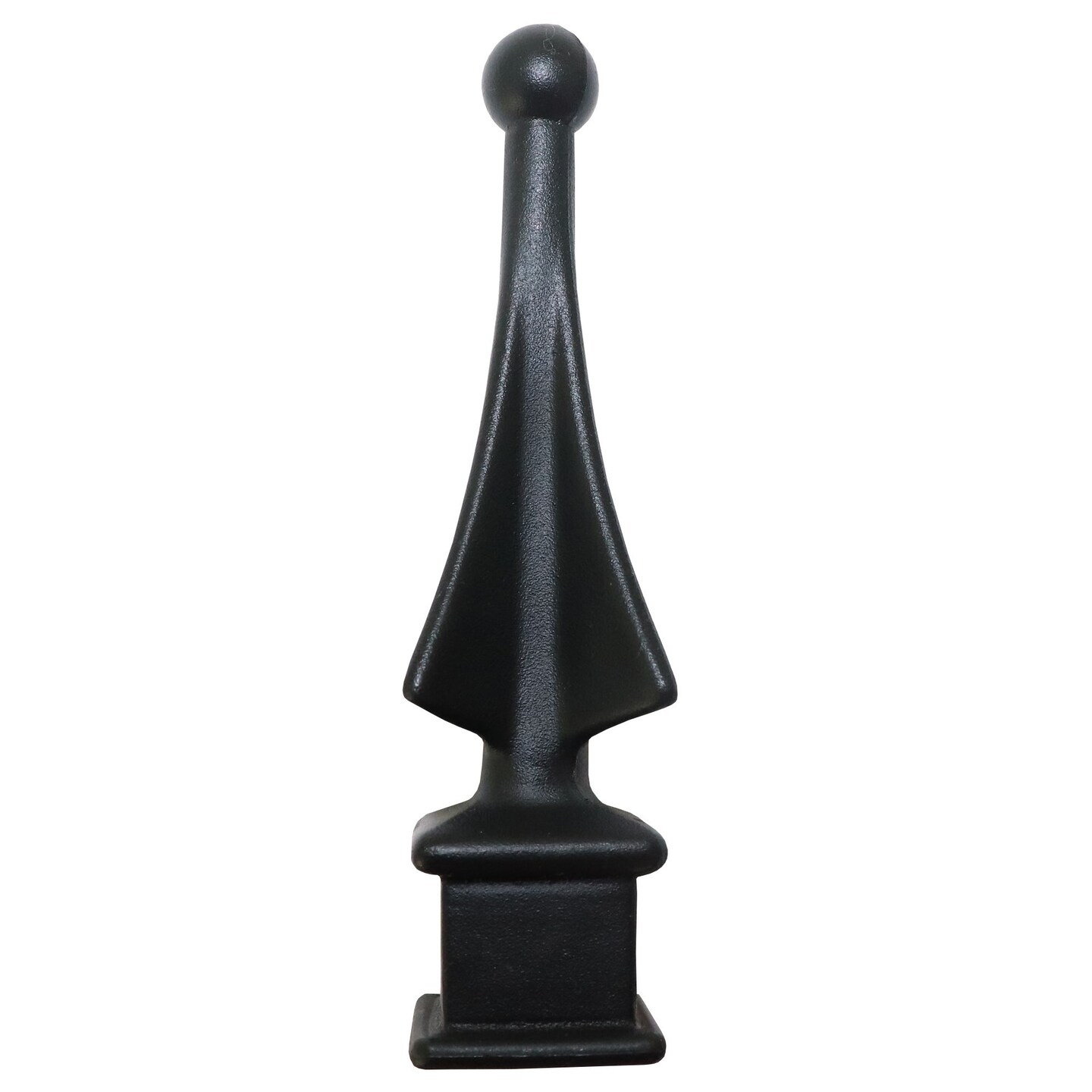 Fence Finials  Four-Sided Spire Polypropylene Decorative Fence Toppers - Black