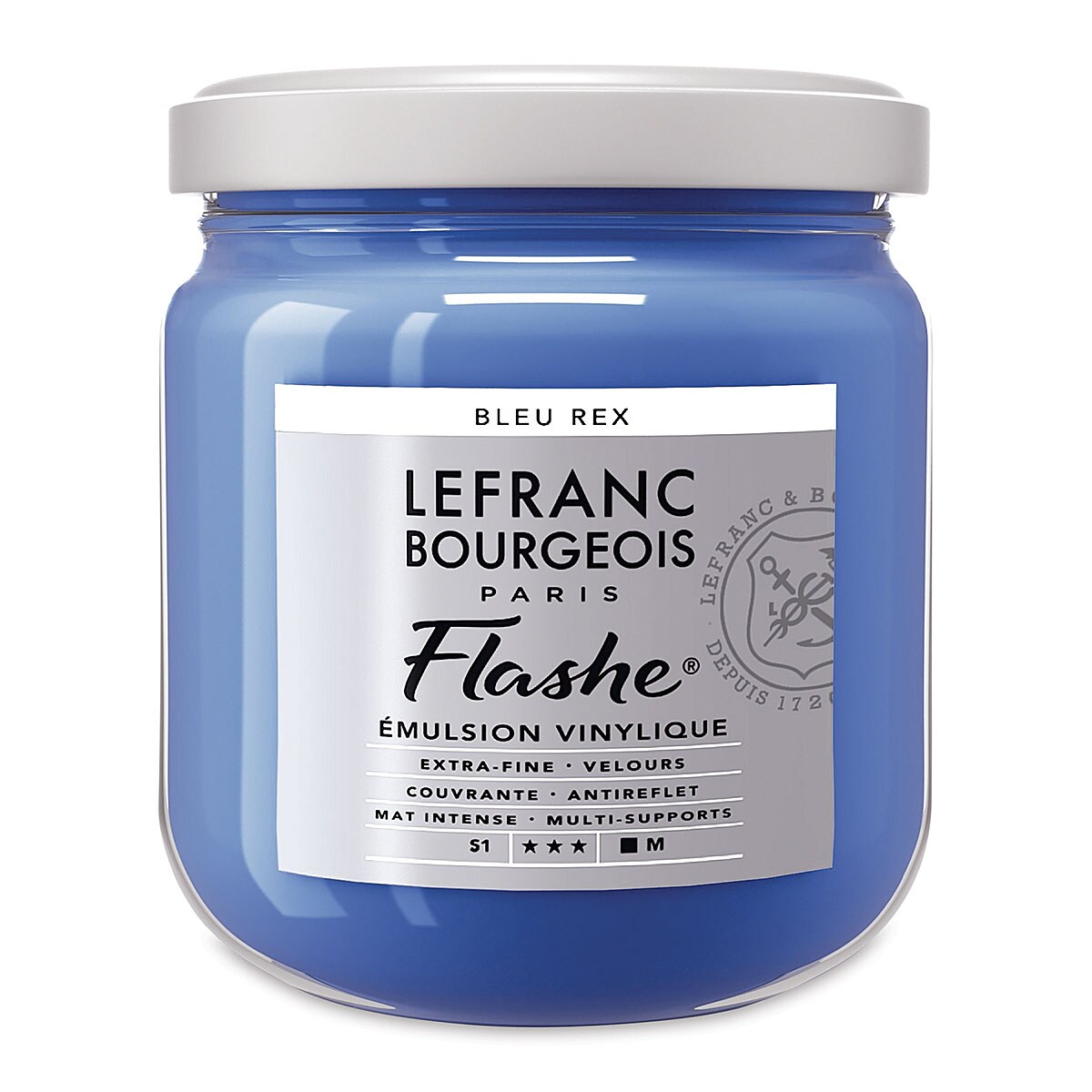 Lefranc &#x26; Bourgeois Flashe Vinyl Paint - Royal Blue, 400 ml jar