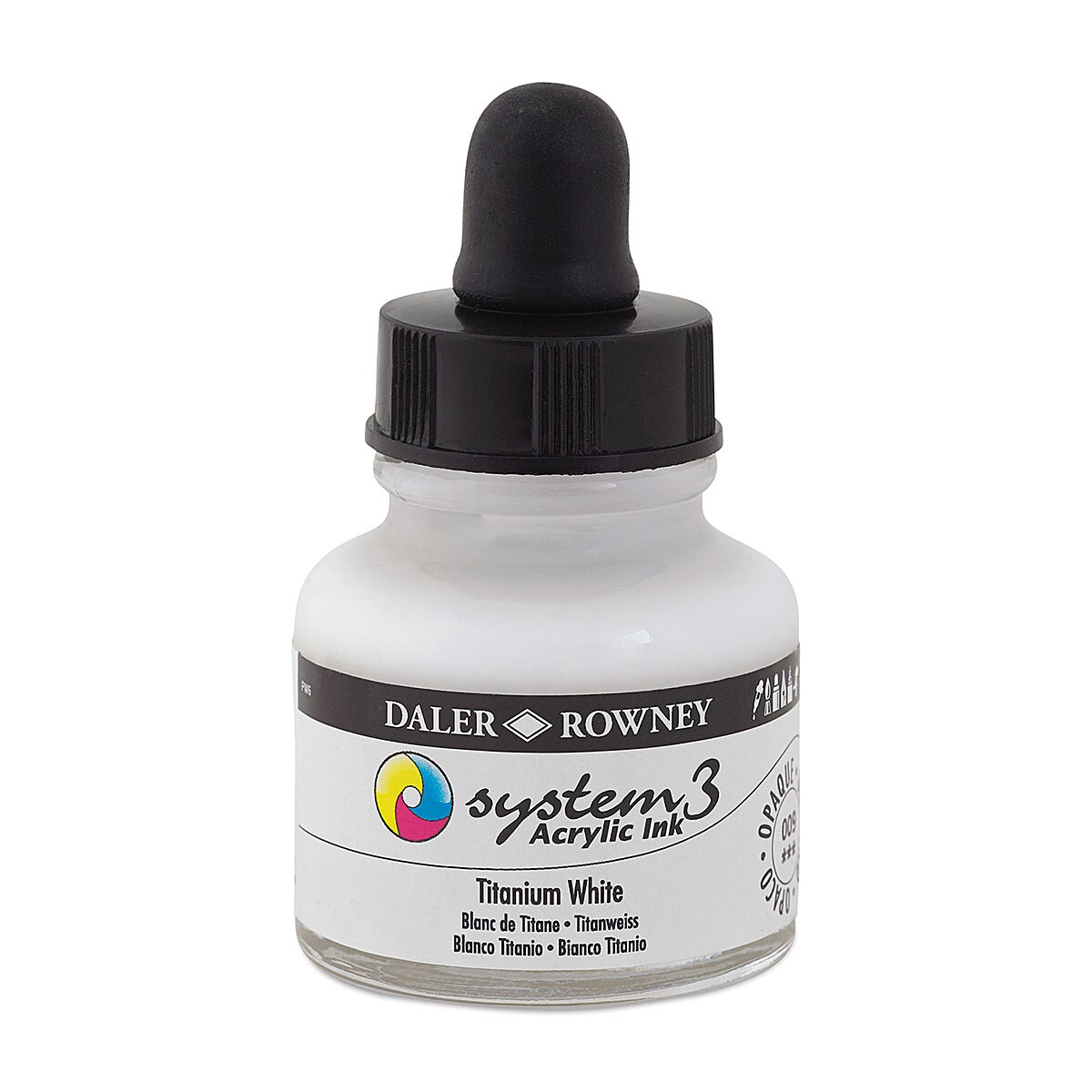 Daler-Rowney System3 Acrylic Ink - Titanium White, 1 oz