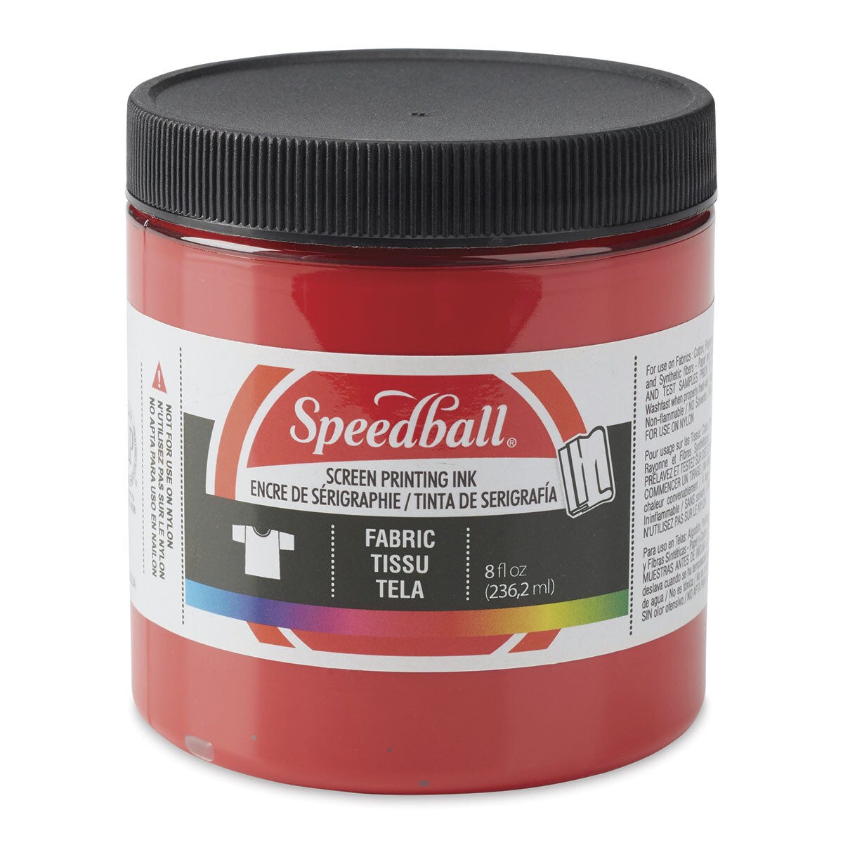 Speedball Fabric Screen Printing Ink 8 oz Jar - Red