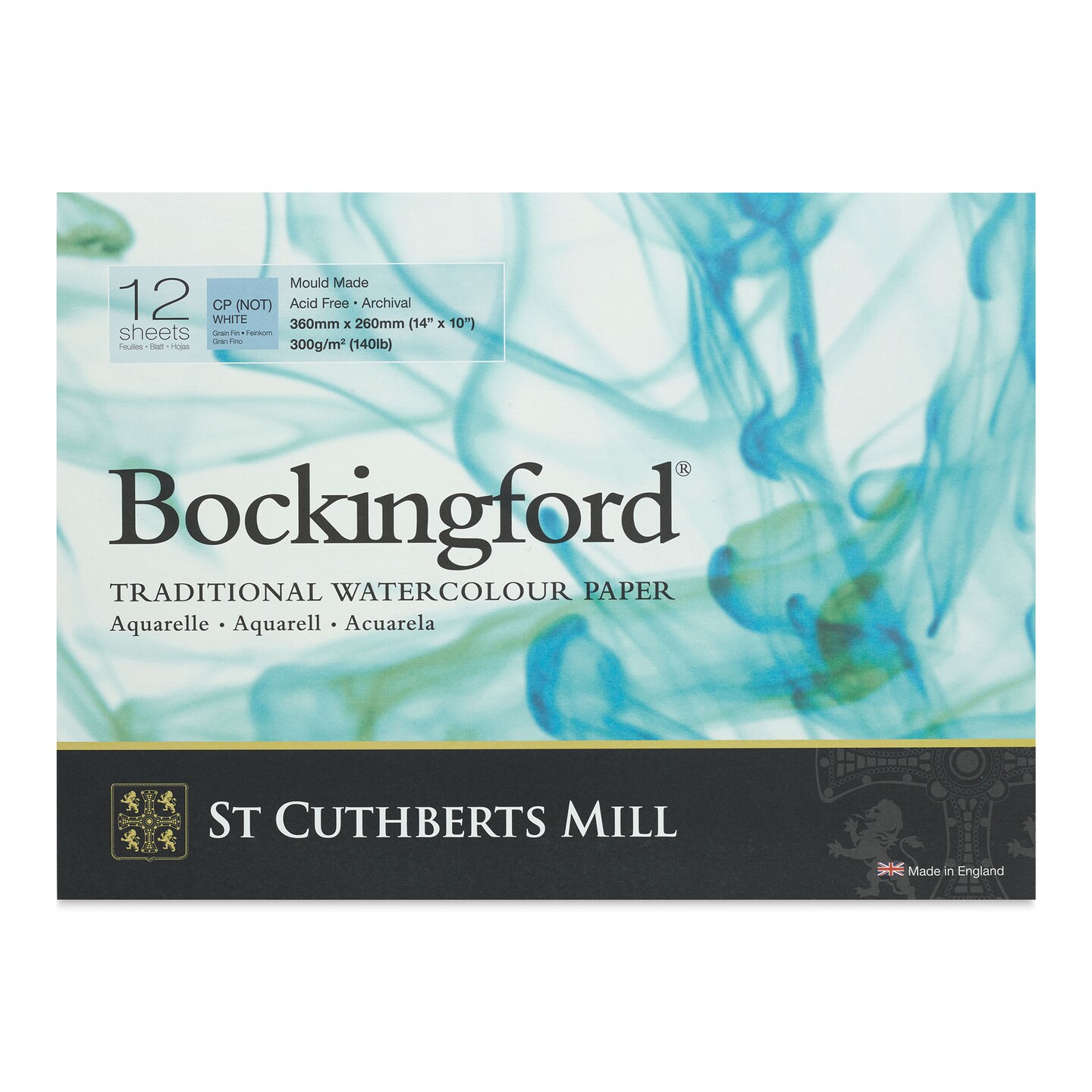 Bockingford Watercolor Gluebound Pad - Cold Press, 14&#x22; x 10&#x22;