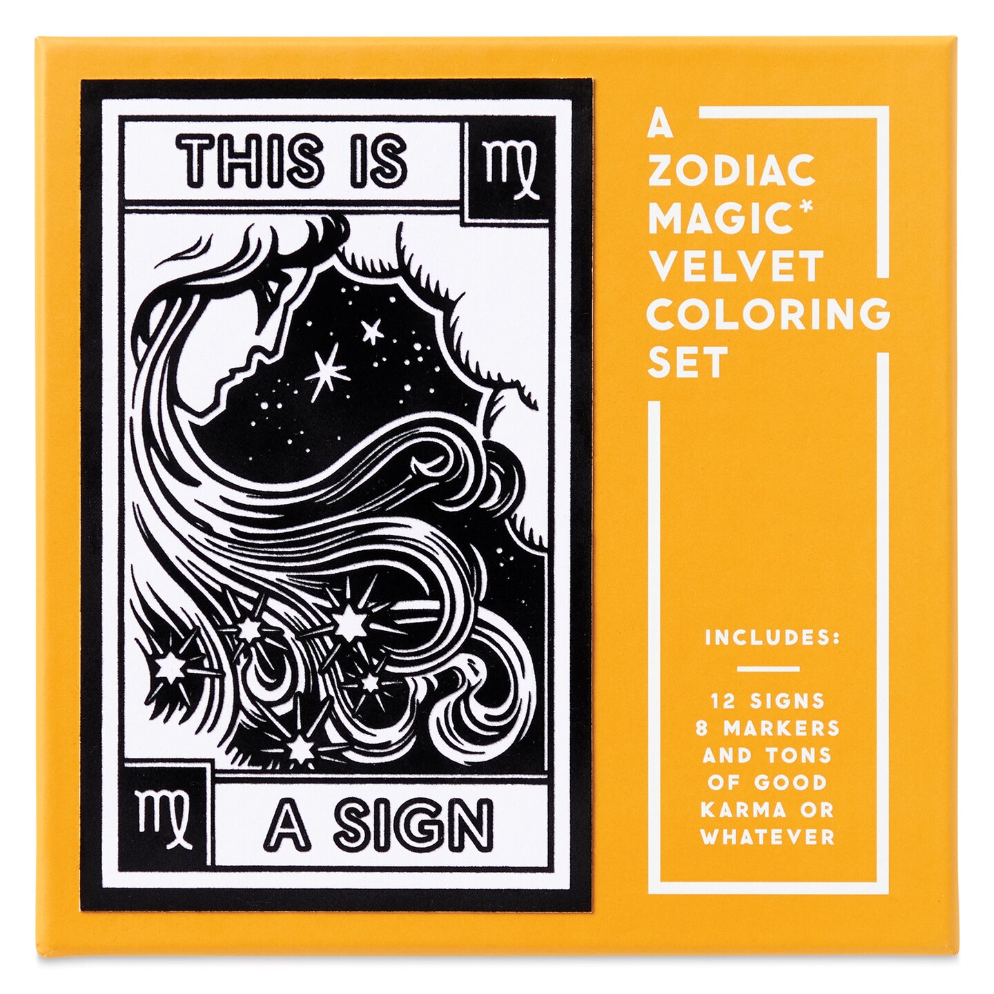 Brass Monkey Magic Velvet Coloring Set - Zodiac Signs
