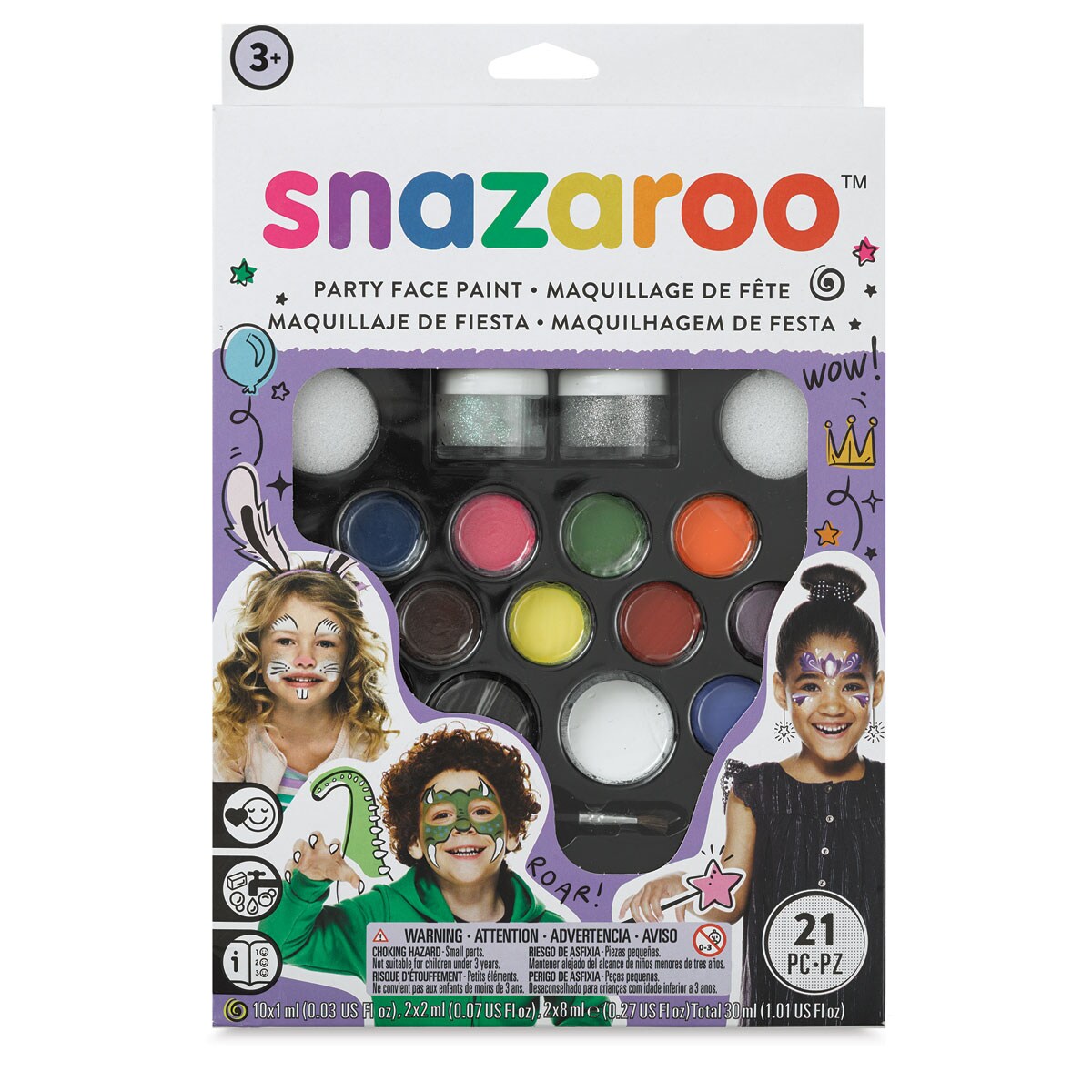 Snazaroo Face Paints - Ultimate Party Pack, Set of 14