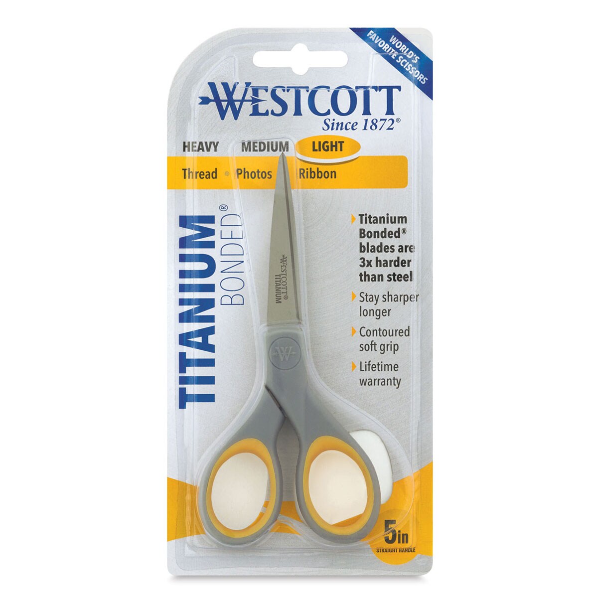 Westcott Titanium Scissors - Small, 5", Pointed, Blade