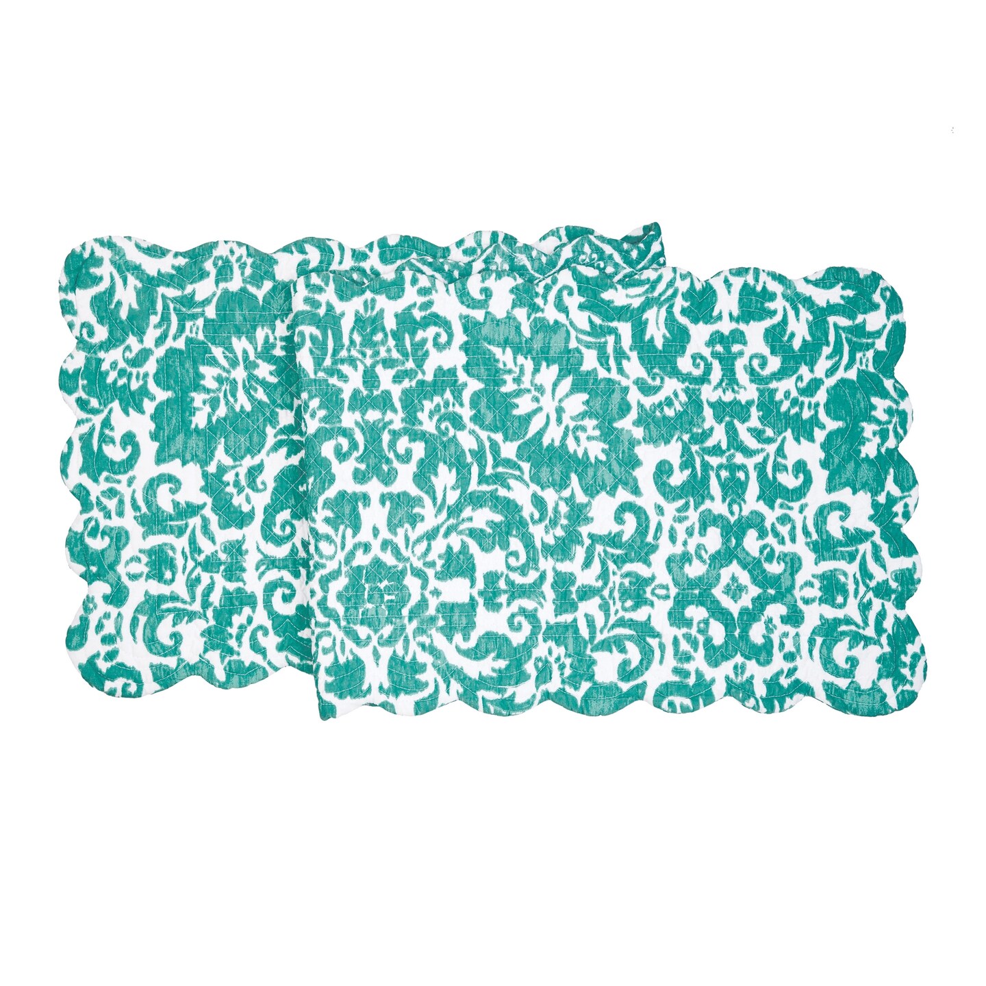 14&#x22; x 51&#x22; Madison Aqua Table Runner