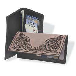 Tandy Leather Roper Wallet Kit Black 4044-01