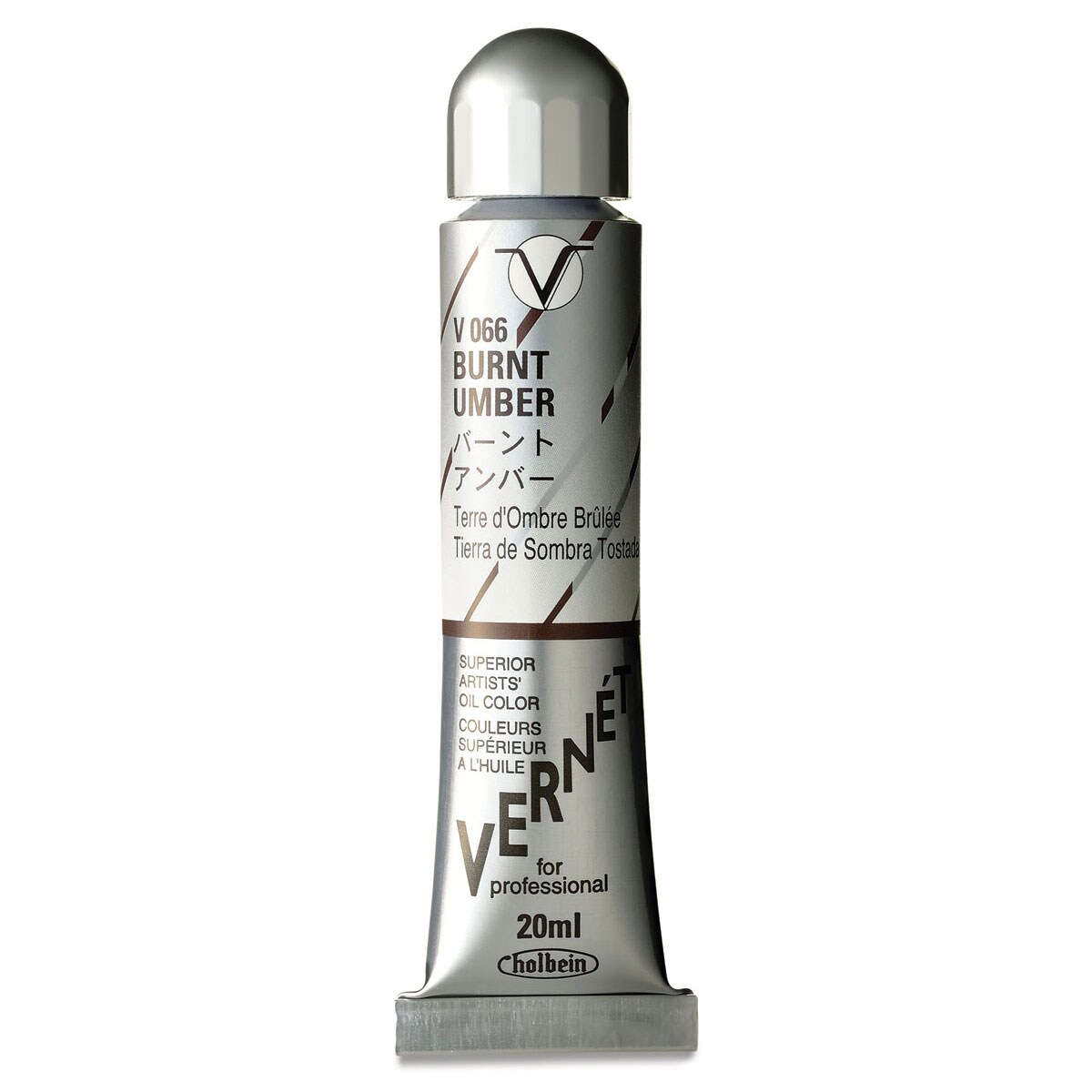 Holbein Vern&#xE9;t Superior Artists&#x27; Oil Color - Burnt Umber, 20 ml tube
