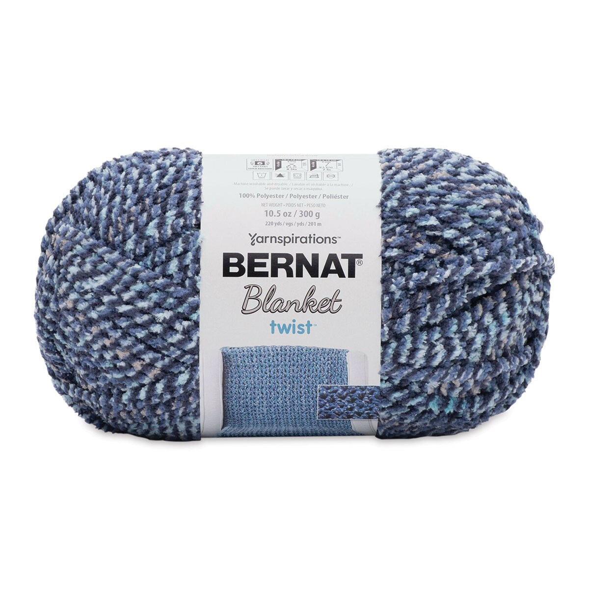 Bernat Blanket Twist Yarn - Iceberg, 220 yards | Michaels