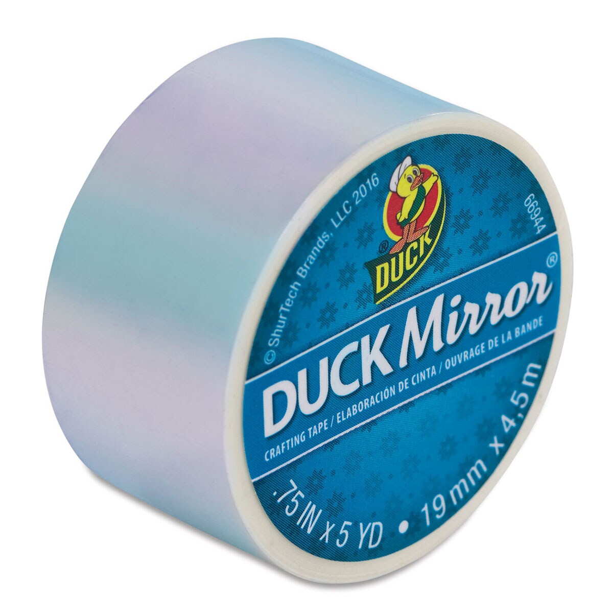 ShurTech Duck Mirror Crafting Tape - White Mirror, 0.75&#x22; x 5 yd