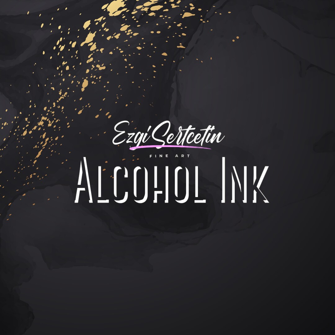 Premium Alcohol Ink | Metallic and Vibrant | High Saturated Unique Colors | For Tumblers, Coasters, Resin Dye, Alcohol Ink Paper, Yupo, Resin Petri Dish | 4 oz by volume | by Ezgi Sertcetin
