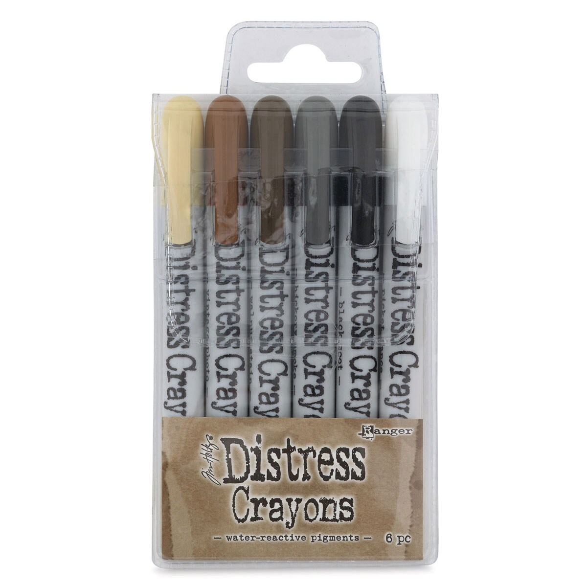 Tim Holtz Distress Crayons - Set 3, Neutrals,