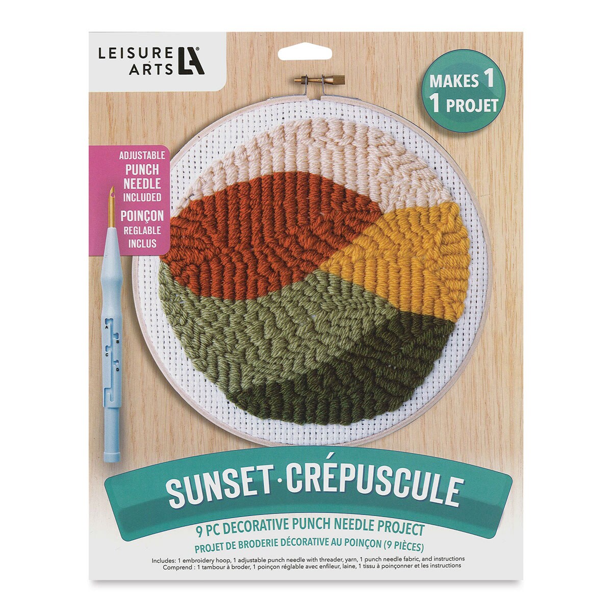 Leisure Arts Punch Needle Kit Sunset, 8" Michaels