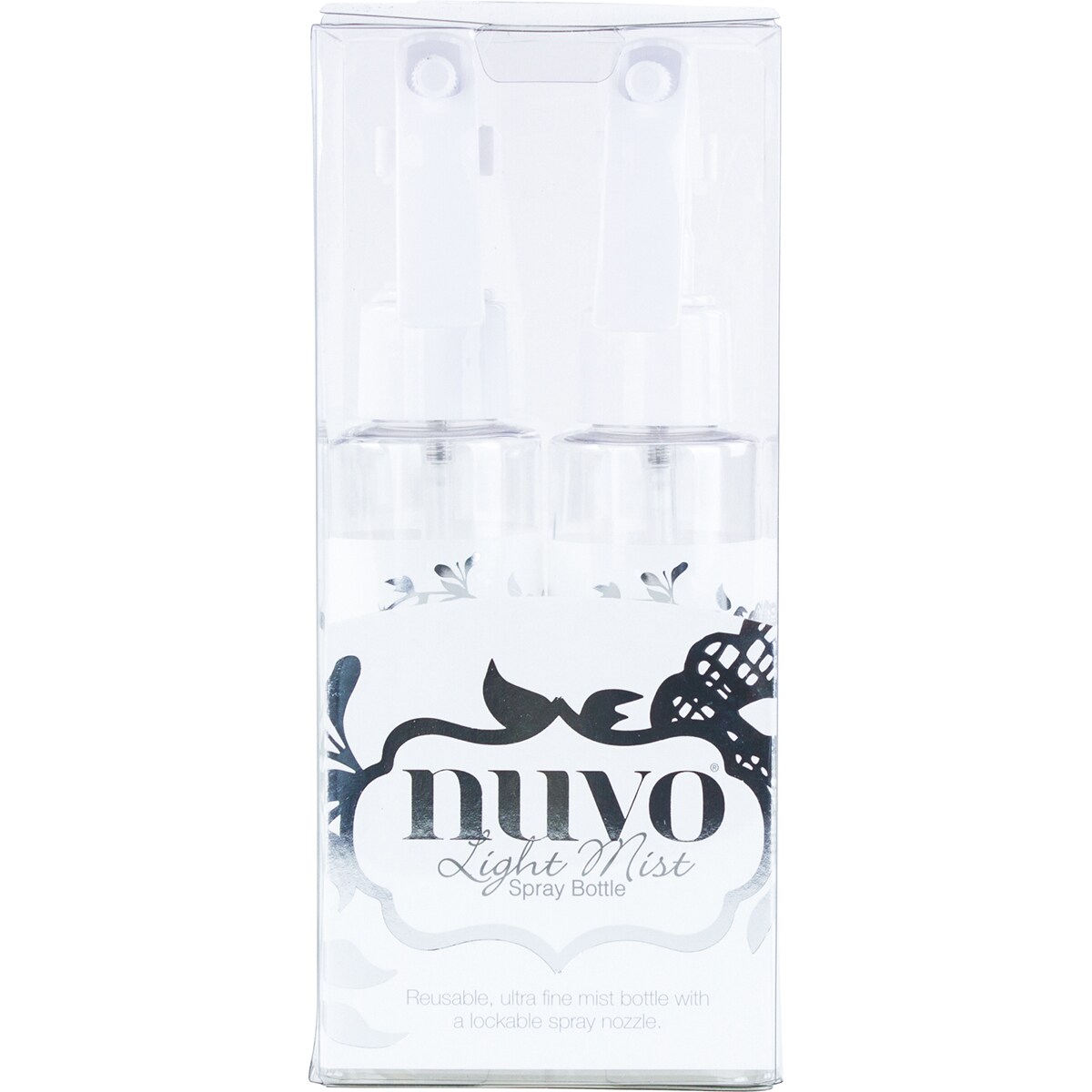 Nuvo Reusable Craft Spray Bottles with Adjustable Nozzle, 2 pack