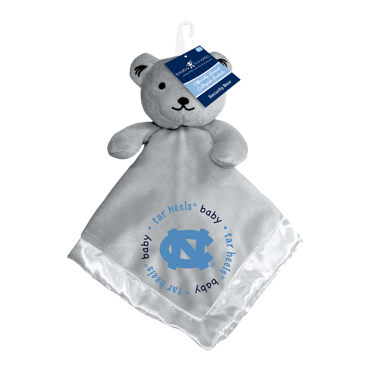 BabyFanatic Gray Security Bear - NCAA UNC Tar Heels - Officially Licensed Snuggle Buddy