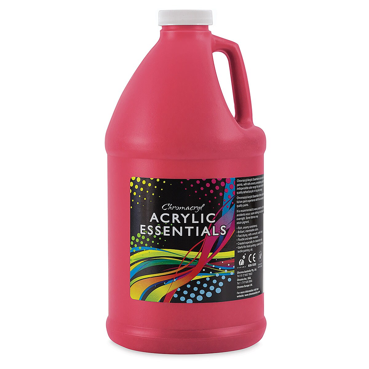 Chromacryl Acrylic Essentials - Warm Red, Half Gallon