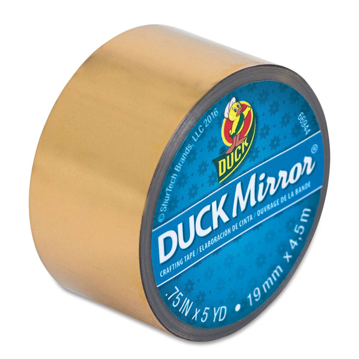 ShurTech Duck Mirror Crafting Tape - Gold Mirror, 0.75 x 5 yd