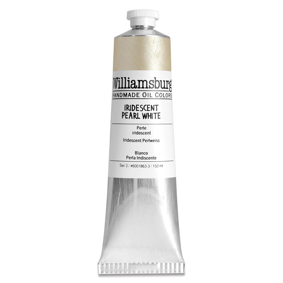Williamsburg Handmade Oil Paints - Iridescent Pearl White, 150 ml tube