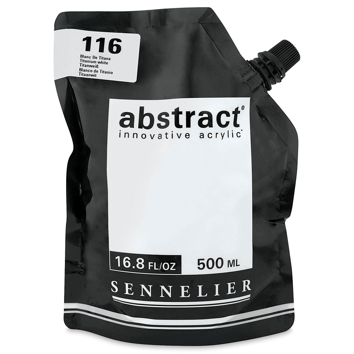 Sennelier Abstract Acrylic - Titanium White, 500 ml pouch
