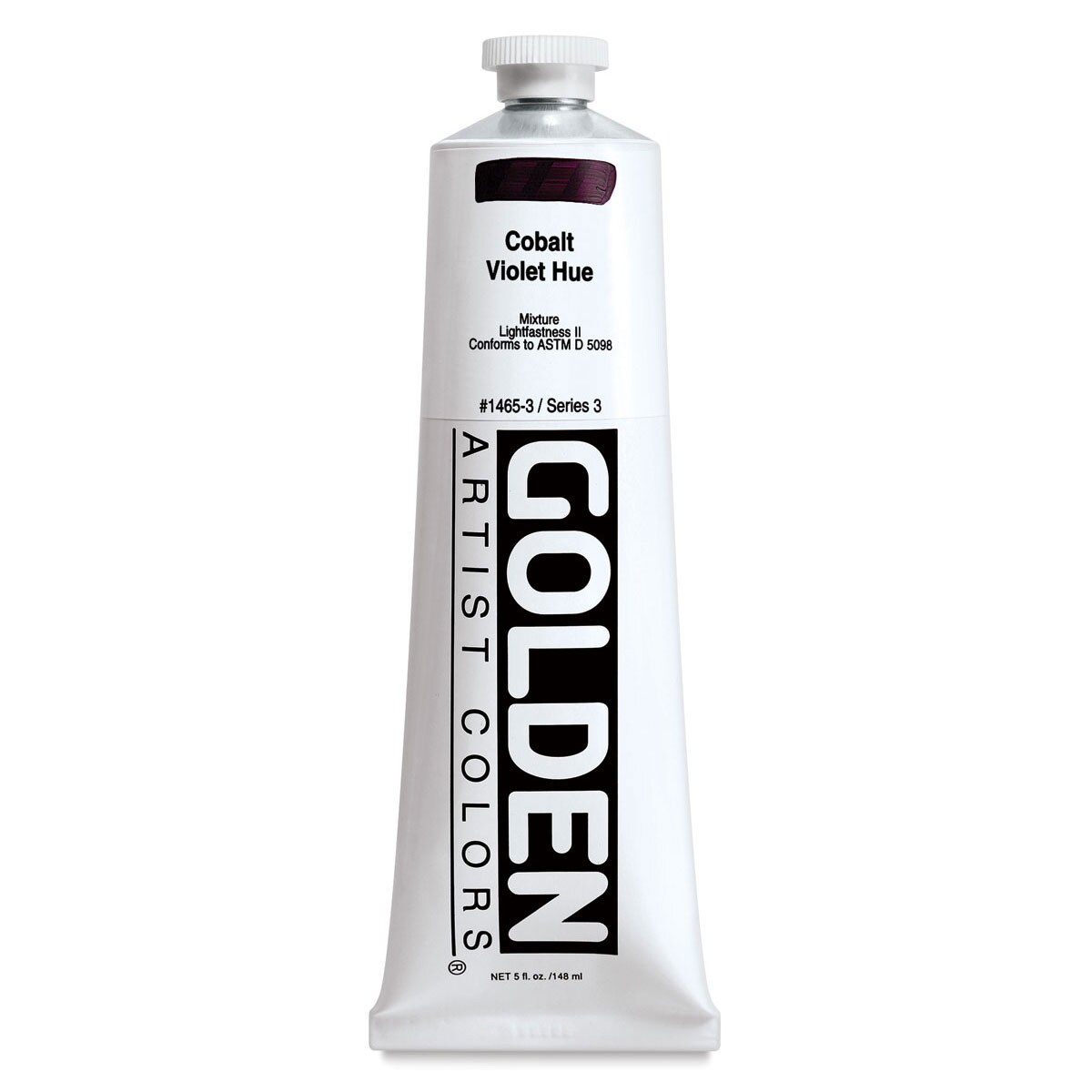 Golden Heavy Body Artist Acrylics - Cobalt Violet Historic Hue, 5 oz tube