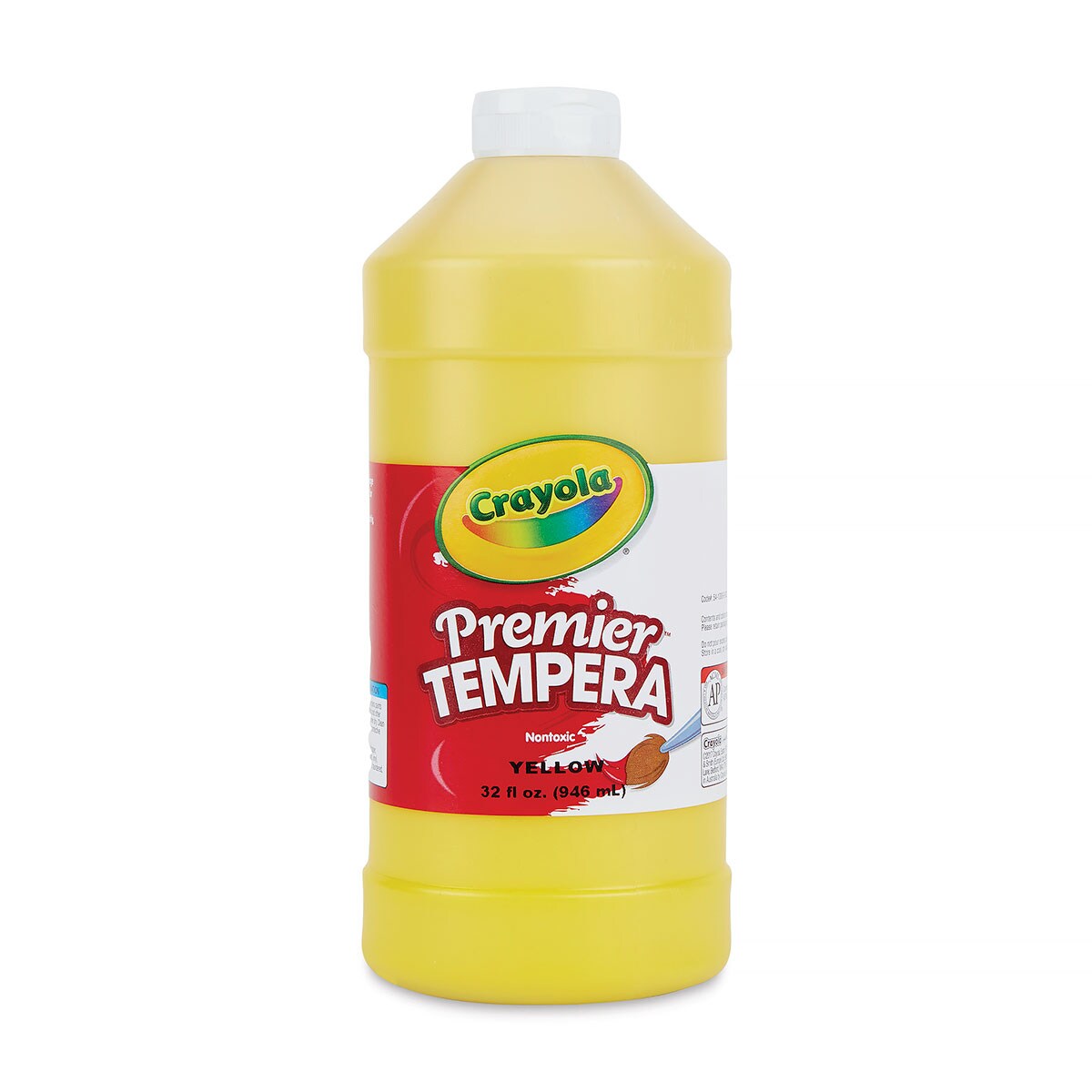 Crayola Premier Tempera - Yellow, 32 oz bottle