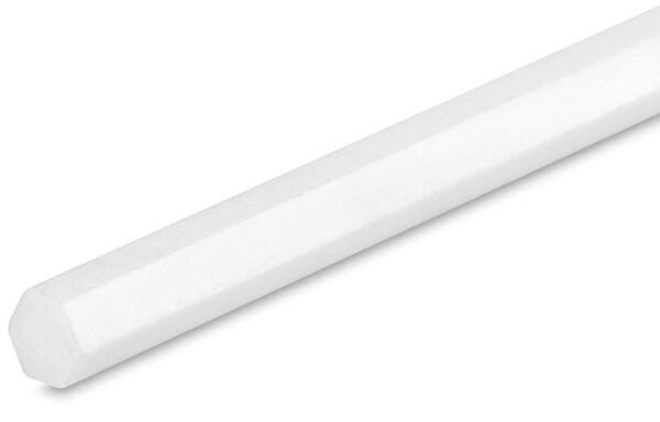 Plastruct Plastic Hexagon Rod - Pkg of 5, 0.125&#x22; W &#xD7; 10&#x22; L