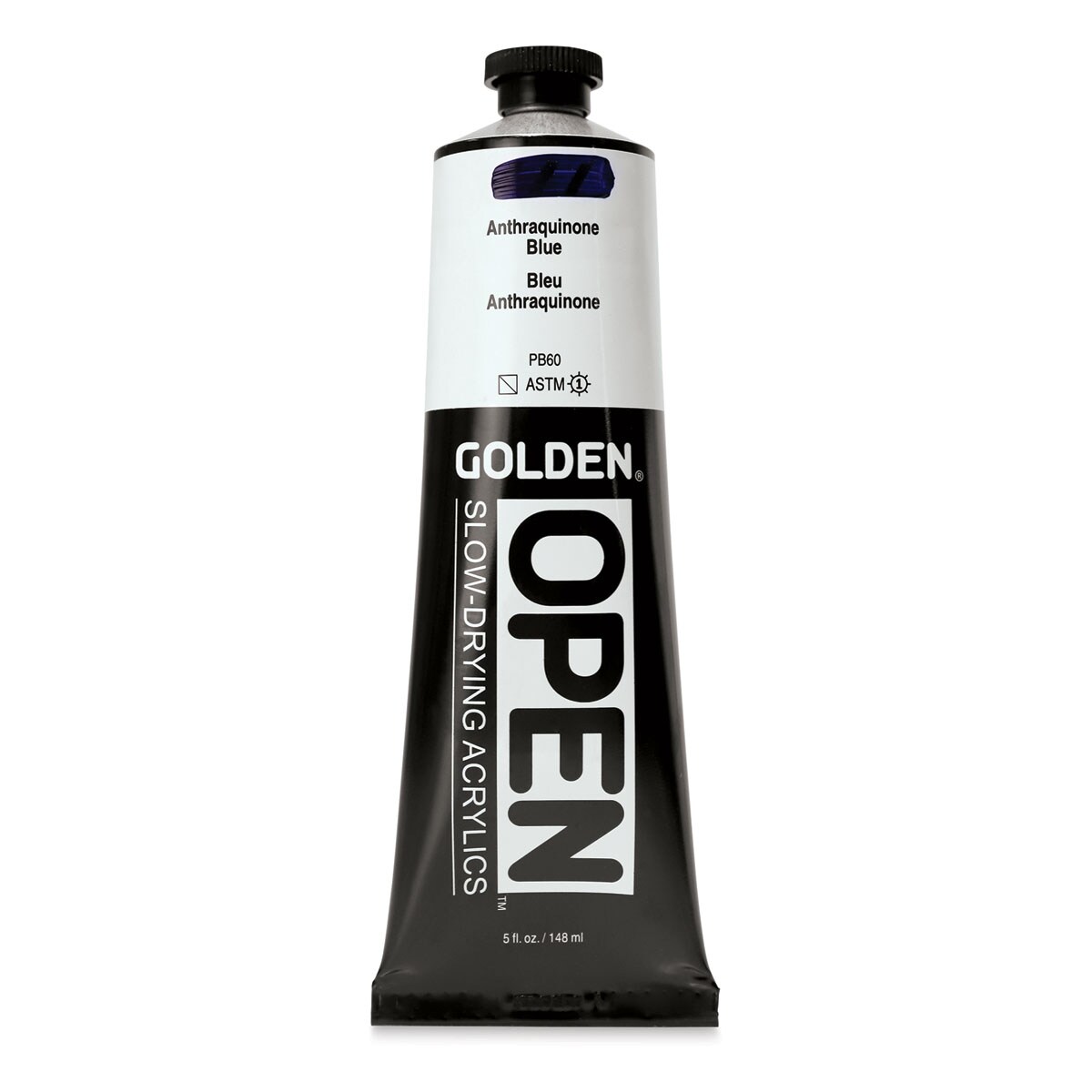 Golden Open Acrylics - Anthraquinone Blue, 5 oz, Tube