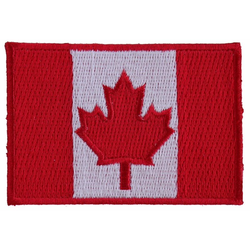 Patch, Embroidered Patch (IronOn or SewOn), Canada Canadian Flag