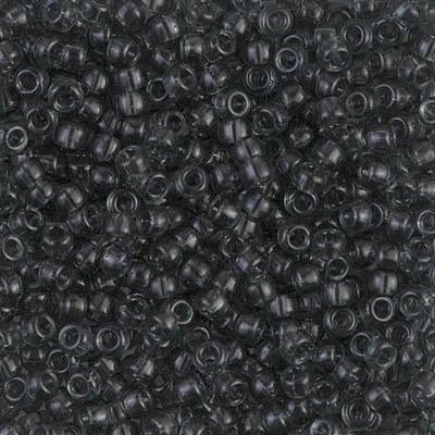 Miyuki 8 Round Seed Bead, 8-152, Transparent Gray, 10 grams