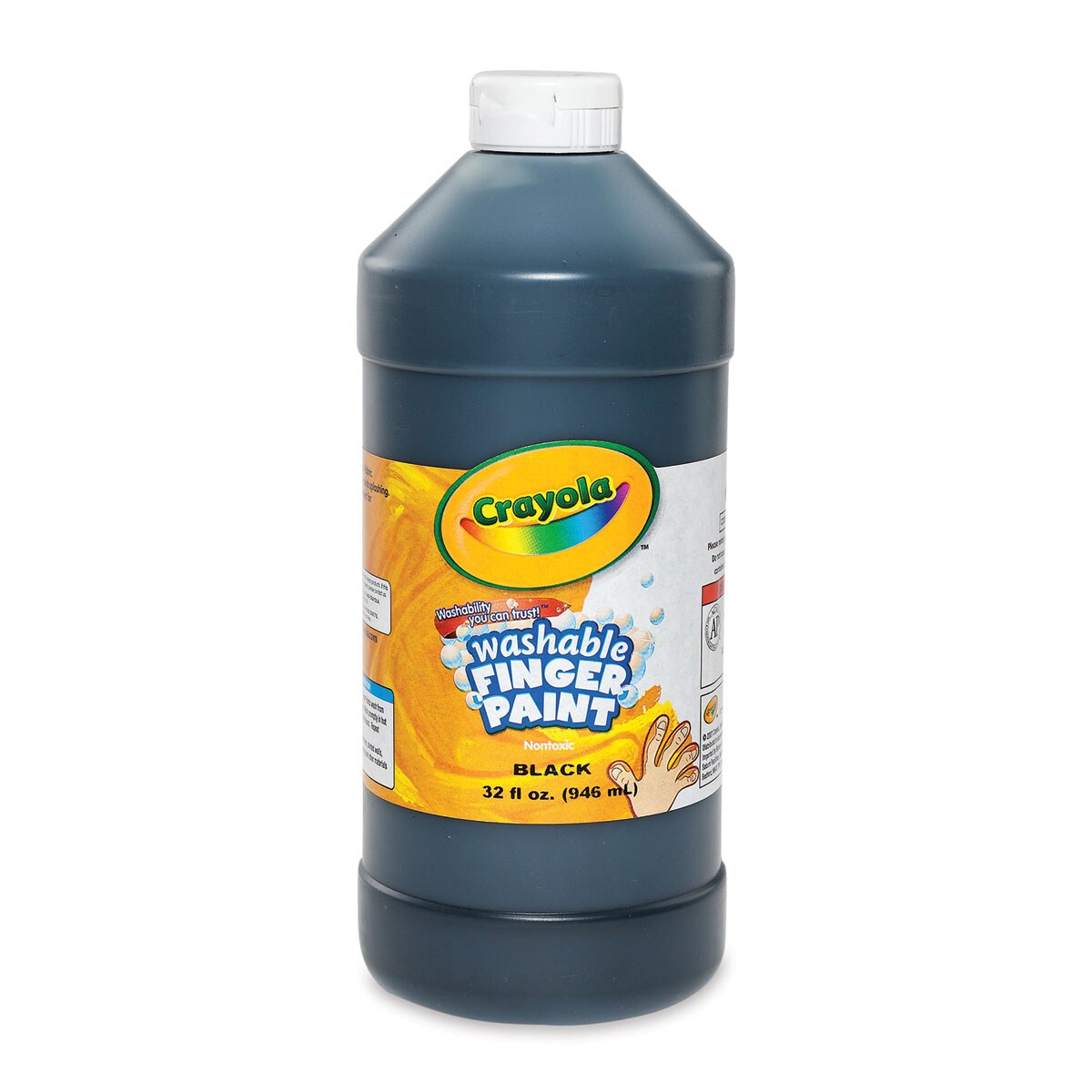 Crayola Washable Fingerpaint - Black, 32 oz bottle | Michaels