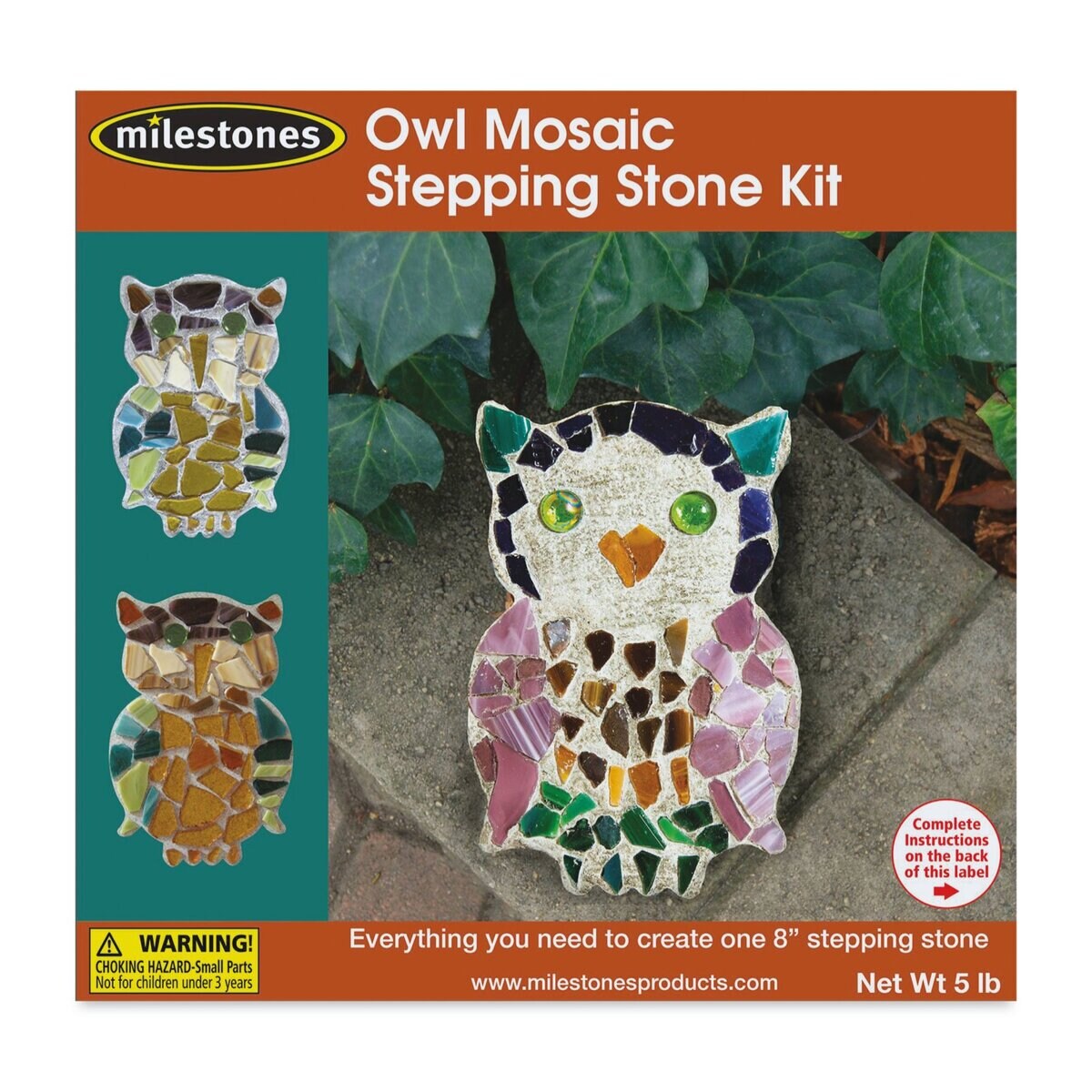 Milestones Mosaic Stepping Stone Kit - Owl