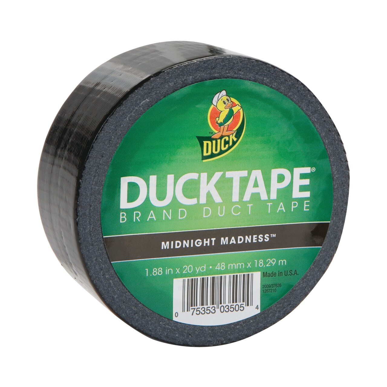 Duck Tape Solid Color Duck Tape, 1.88&#x22; x 20 yds., Midnight