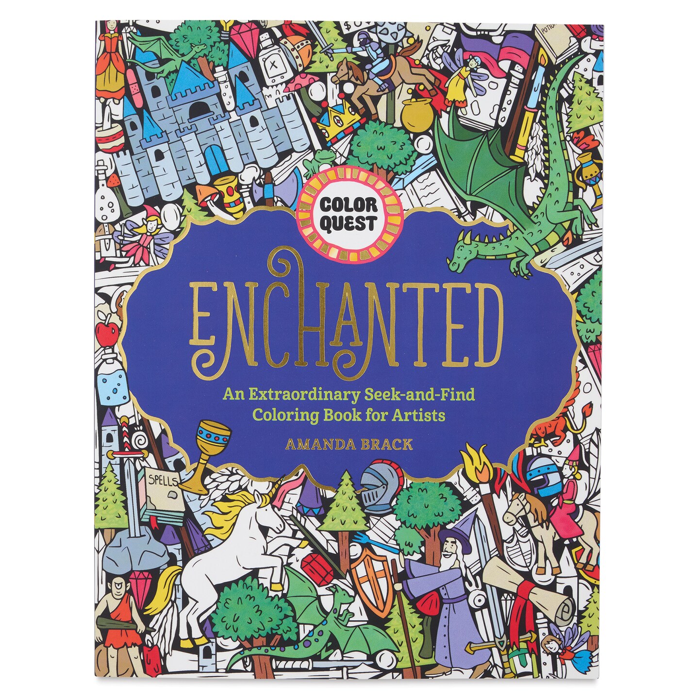 Color Quest Seek-and-Find Coloring Books - Enchanted