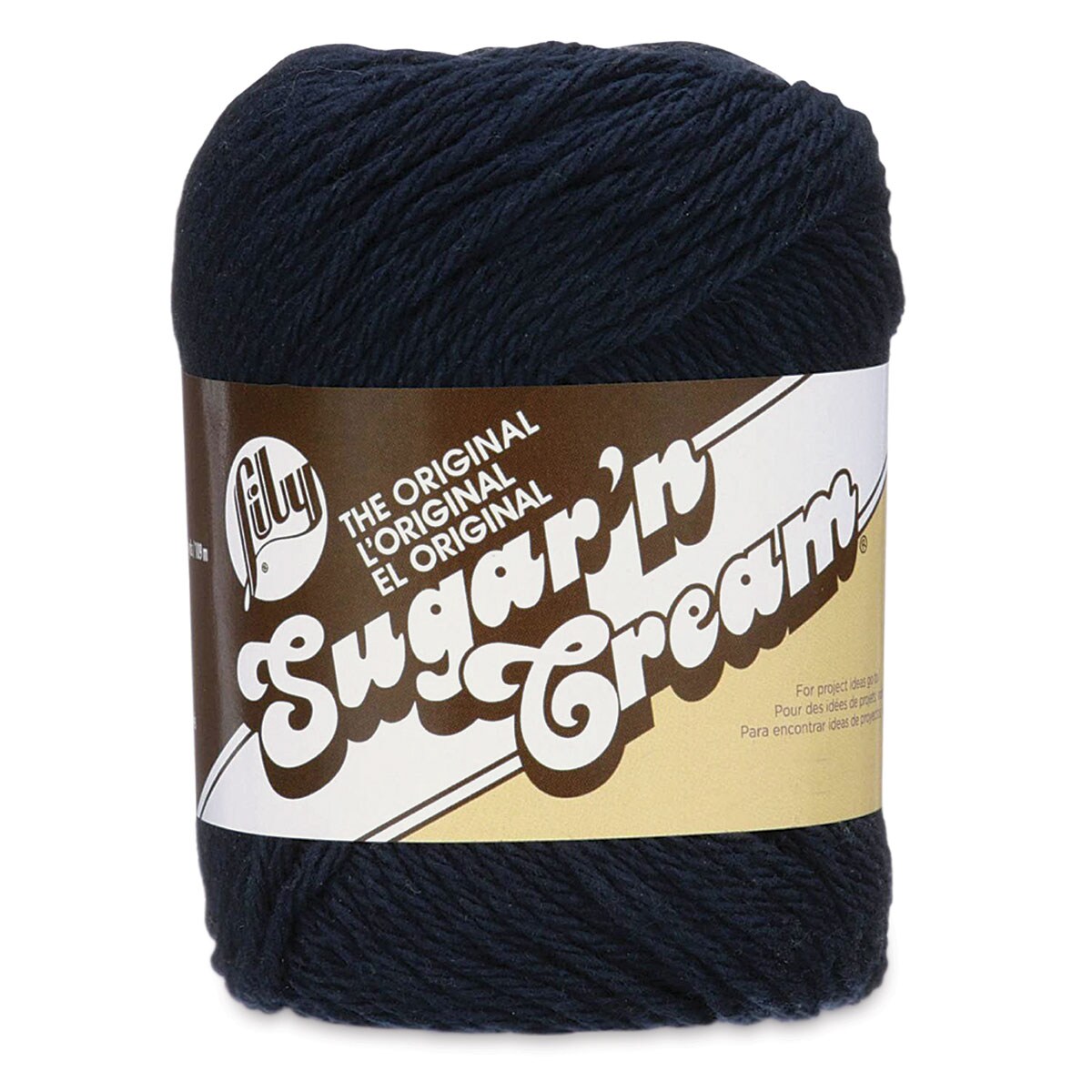 Lily Sugar N&#x27; Cream Yarn - 2.5 oz, 4-Ply, Bright Navy