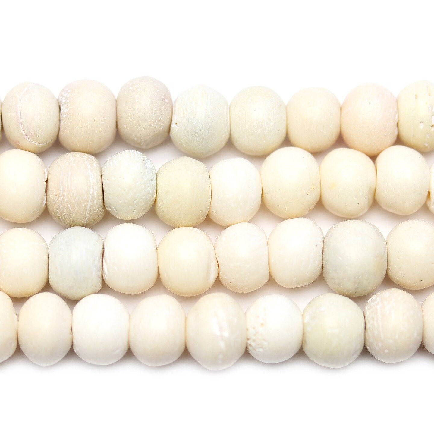Natural Bone Rondell Beads 8x10mm