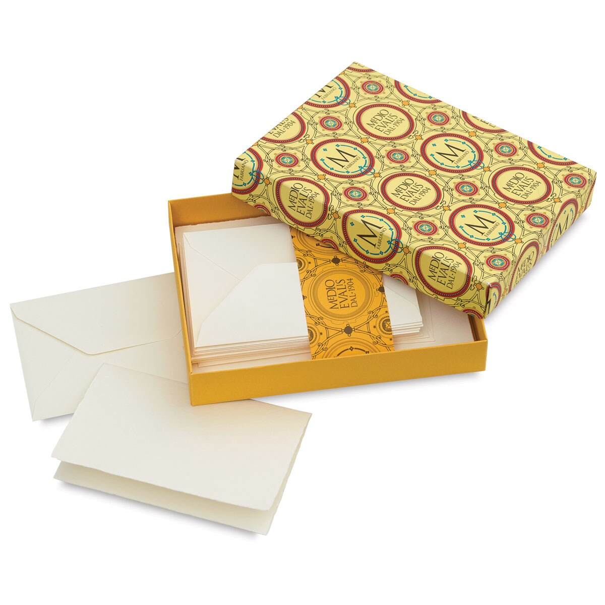 Fabriano Medioevalis Reply Cards and Envelopes - 3-1/2" x 5-1/4", Folded, Box of 20