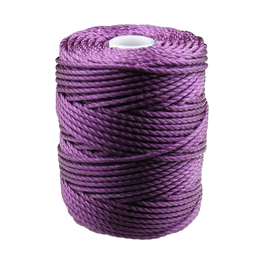 C-Lon Tex 400 Heavy Weight Bead Cord, Grape ,1.0mm, 36 Yard Spool