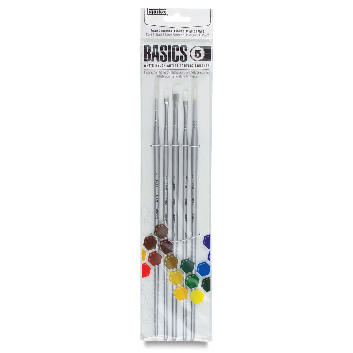 Liquitex BASICS Synthetic Acrylic Brushes Set of 2