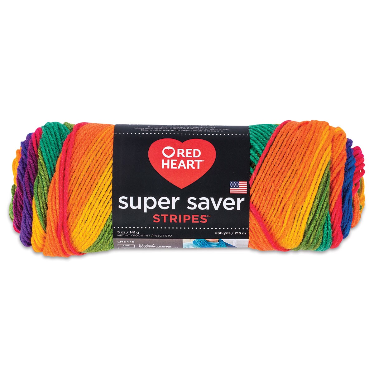 Red Heart Super Saver Yarn - Favorite Stripe, 5 oz