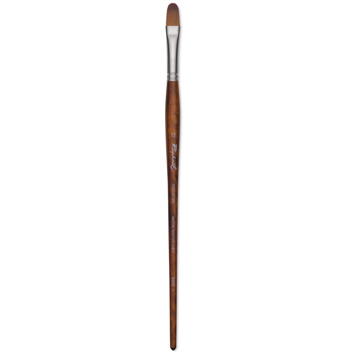 Raphaël Precision Brush - Filbert, Size 12, Long Handle