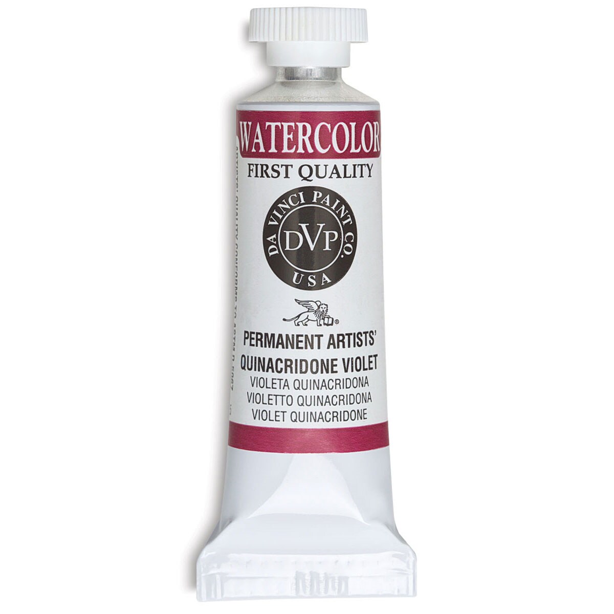 Da Vinci Artists' Permanent Watercolor - Quinacridone Violet, 15 ml tube