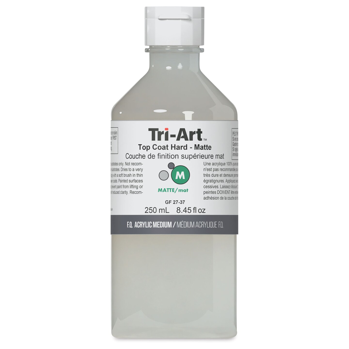 Tri-Art Top Coat Medium - Hard Matte, 8 oz, Bottle