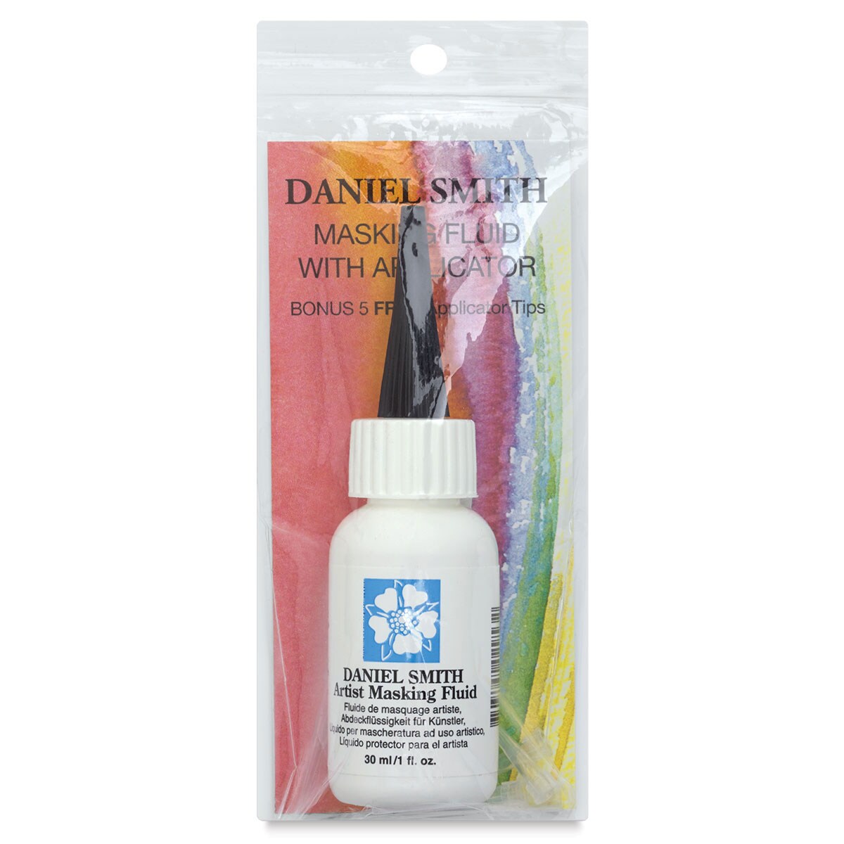 Daniel Smith Watercolor Masking Fluid - 1 oz Bottle with 5 Tips