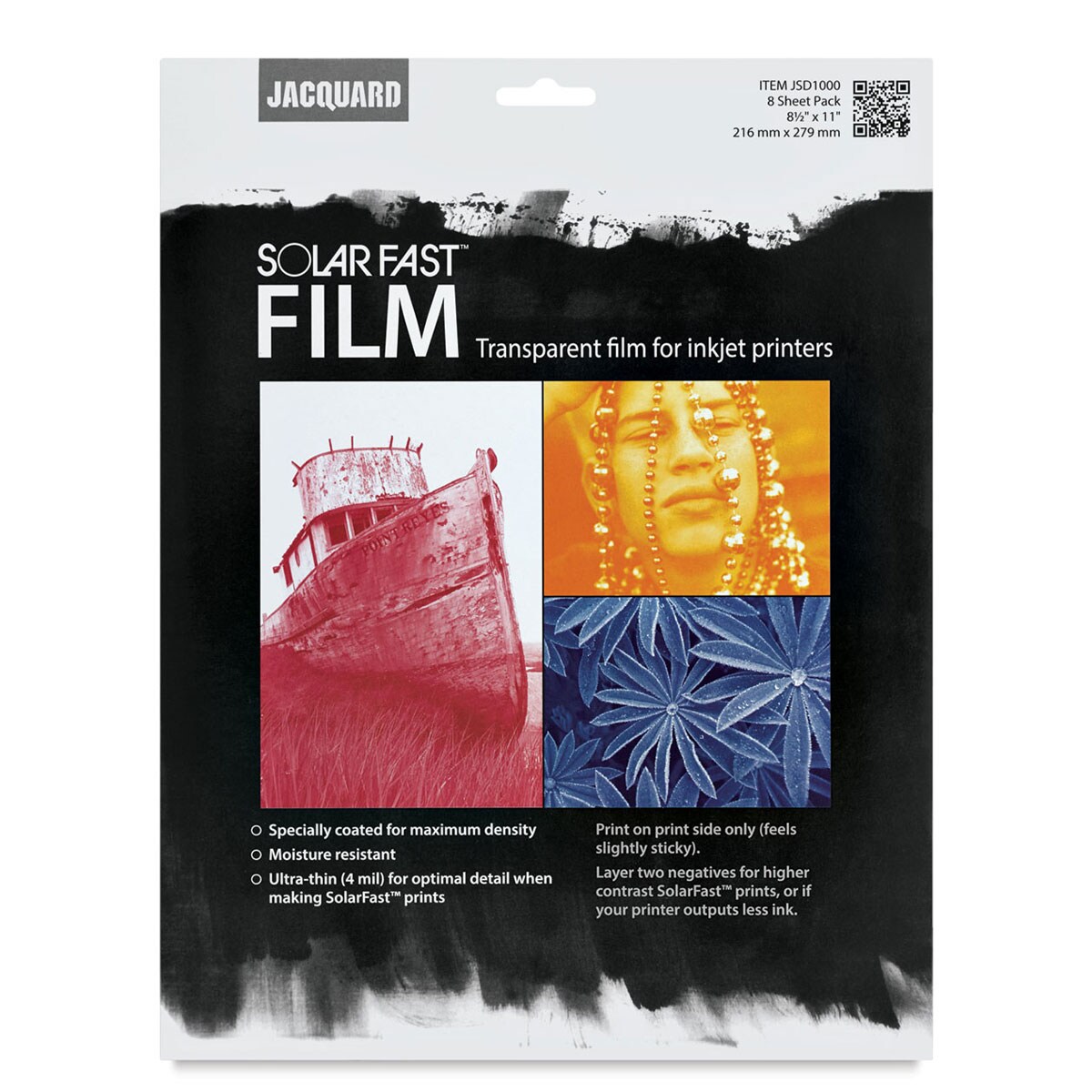 Jacquard SolarFast Film - 8-1/2&#x22; x 11&#x22;, Pkg of 8