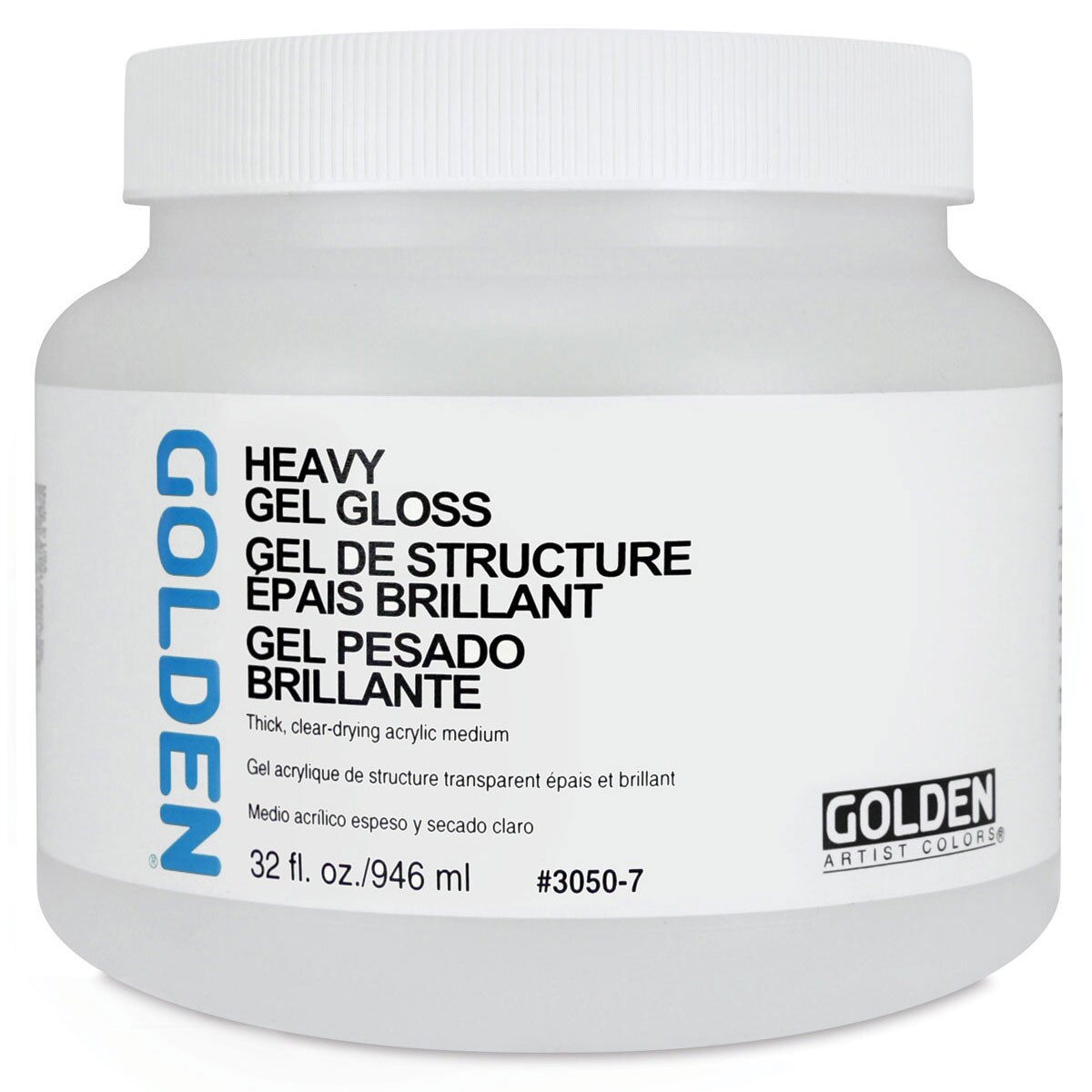 Golden Heavy Acrylic Gel Medium - Gloss, 32 oz jar | Michaels