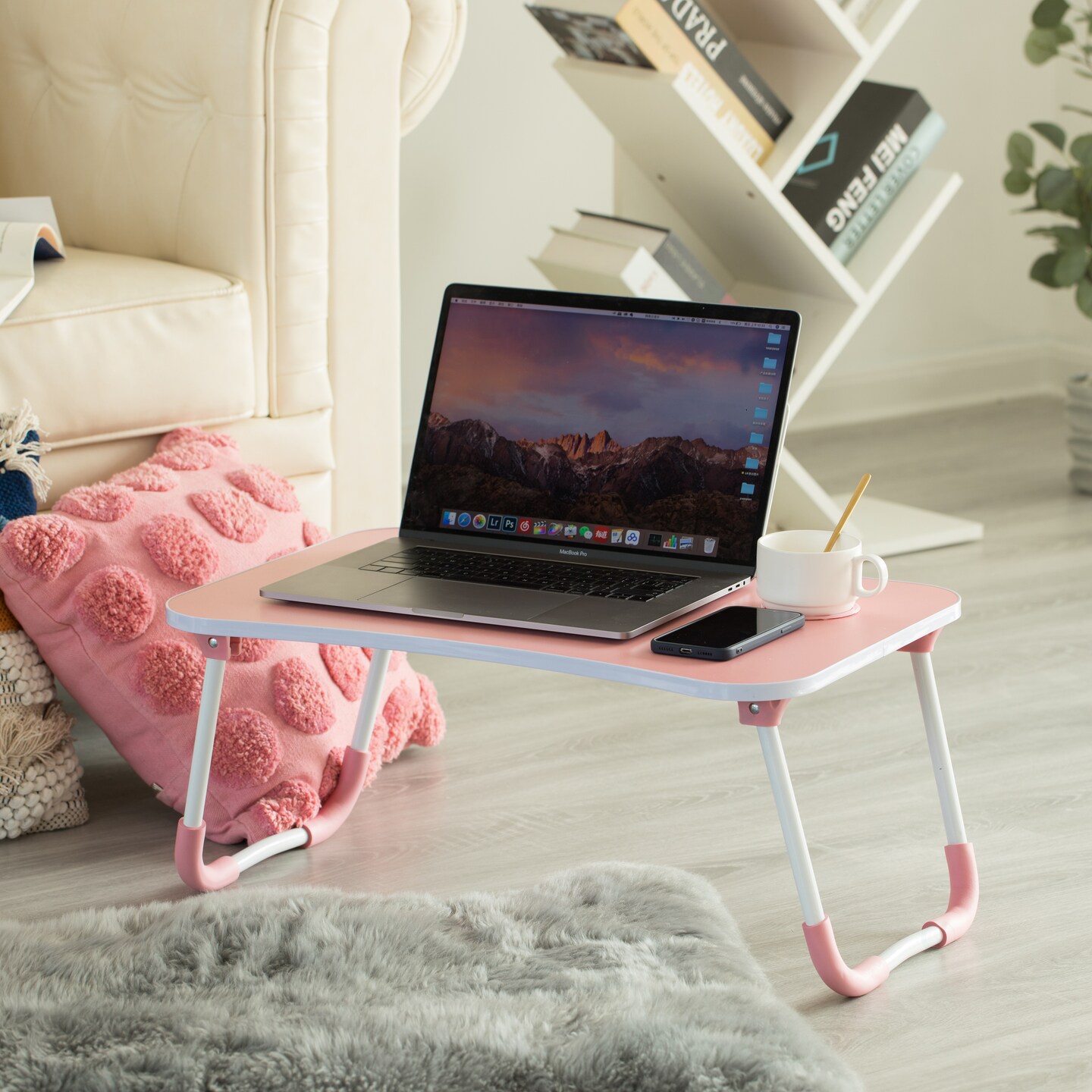 Bed Tray Laptop Foldable Table, Kids Lap Desk Homework Table