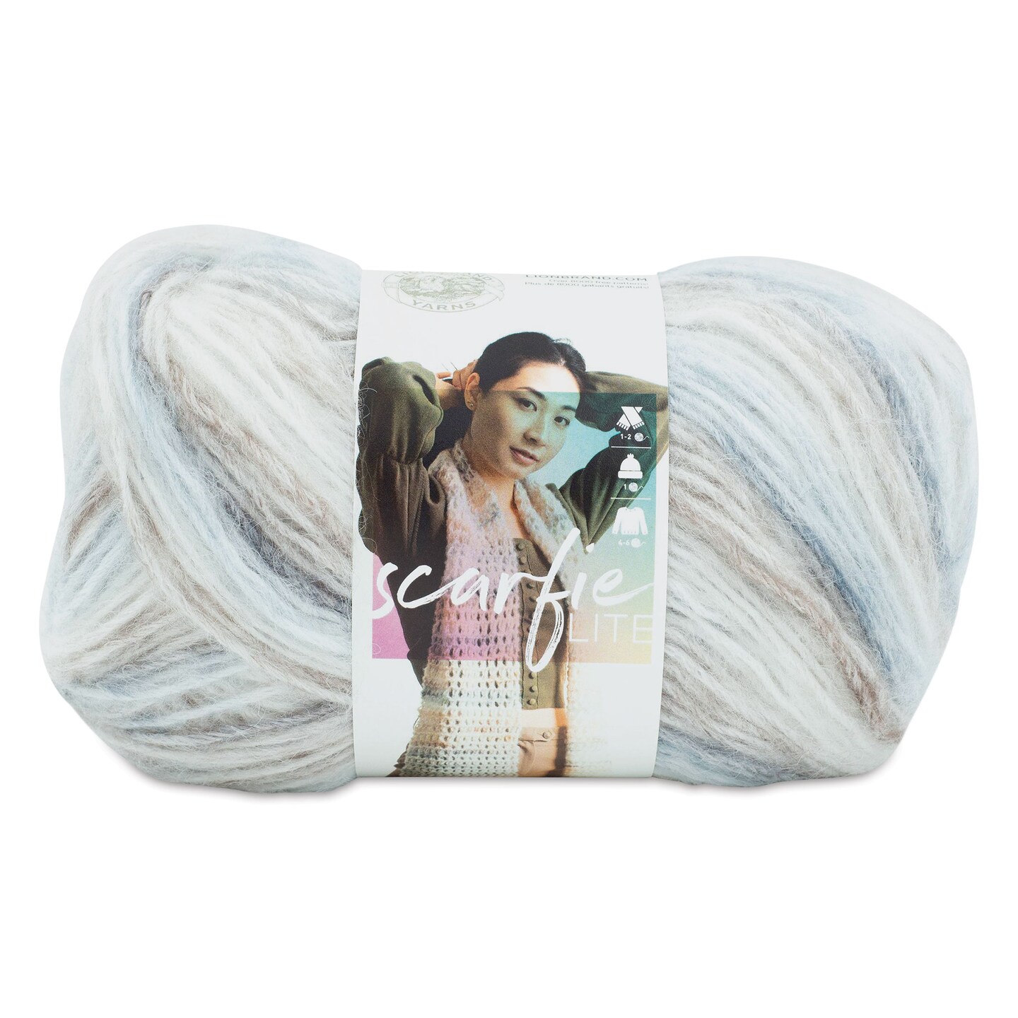 Lion Brand Scarfie Lite Yarn - Twilight, 349 yds