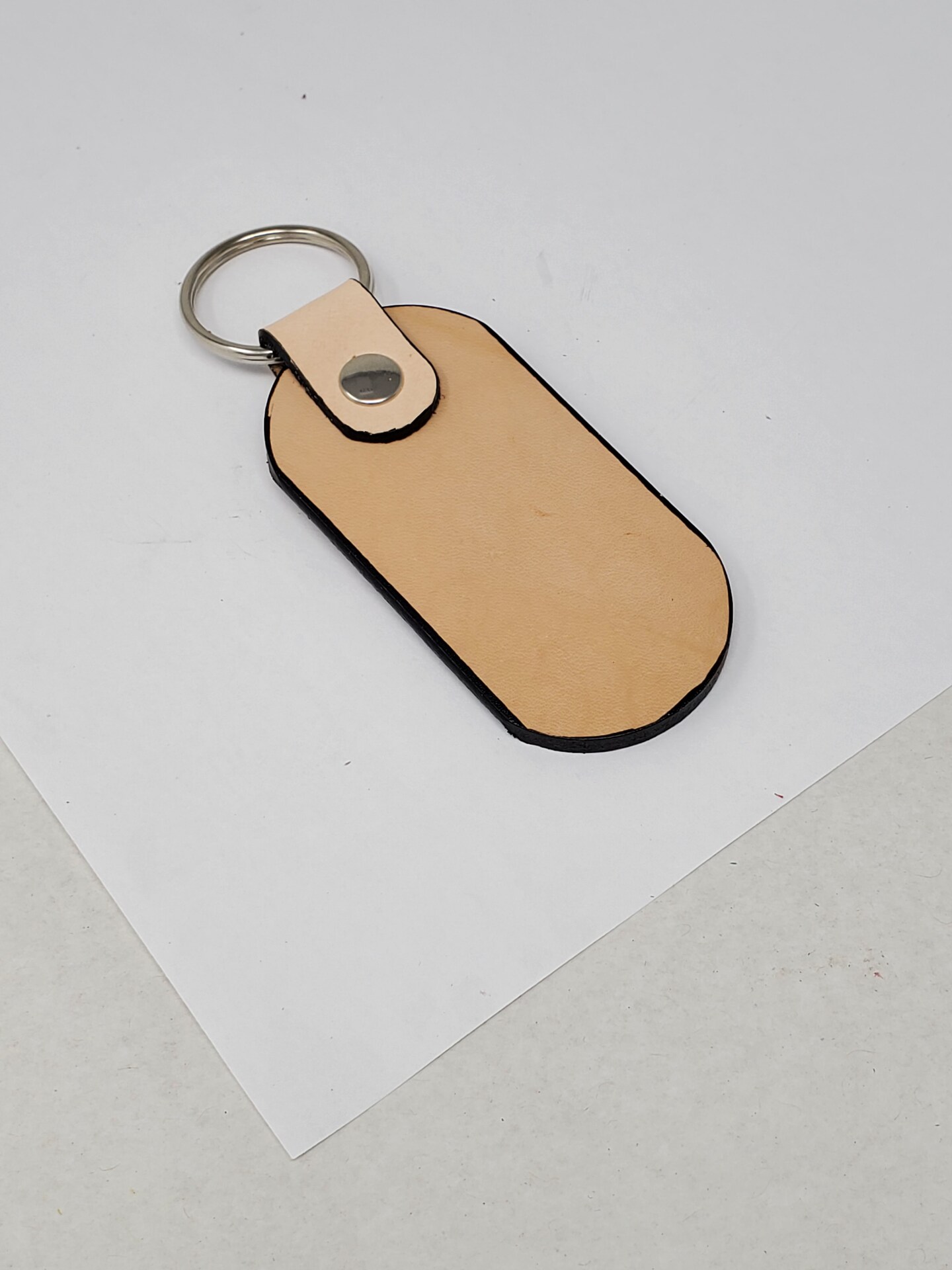 Blank Leather Keychains ready to be Personalized-10 pack Leather Keyrings Blanks-Stamping, Tooling, Embossing, Engraving and Painting ready