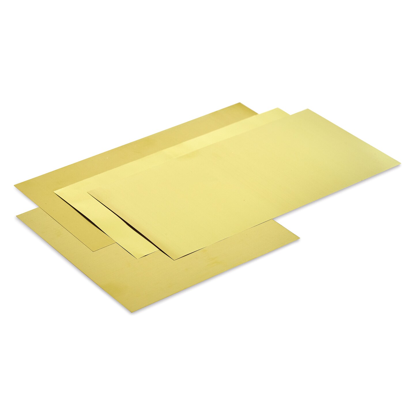 K&#x26;S Metal Sheets - Brass, Assortment, Pkg of 4