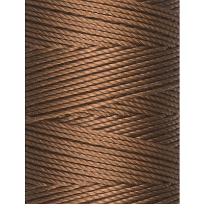 C-LON Bead Cord, Chestnut - 0.5mm, 92 Yard Spool
