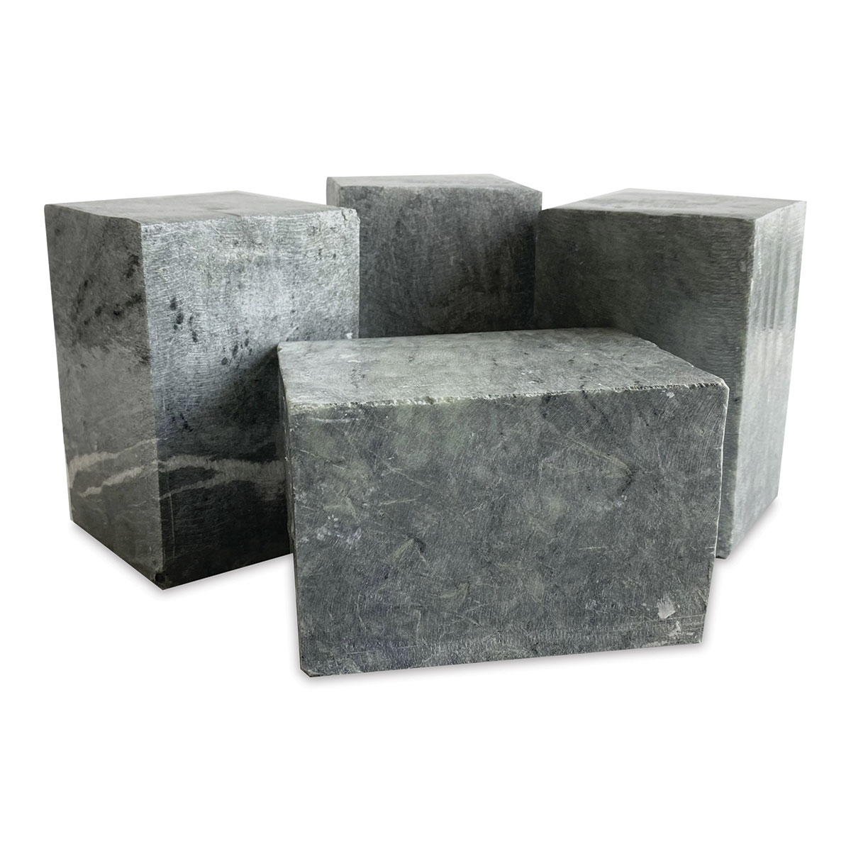 Indian Gray Soapstone 35lb Block 6x6x9 - The Compleat Sculptor